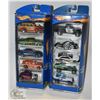 Image 1 : 10 NEW VINTAGE HOT WHEELS - 5 CAR GIFT PACKS X 2 B