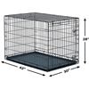 Image 2 : BRAND NEW SINGLE DOOR FOLDING METAL DOG CRATE