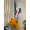 Image 1 : New Commercial Mopping Bucket with Floor Squeegee and Two Car Snow Brushes