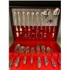 Image 1 : Cutlery Set in Wood Box - Not complete - Roger Brothers Reflection 1847