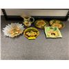 Image 1 : Sunflower Collection of Plates and Jug plus Home Décor Piece - made in USA/China