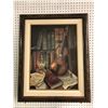 Image 1 : Original Framed  Painting by unknown artist (name hidden by frame) - approx. 25in x 31in