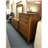 Image 2 : Bedroom Furniture - Three Pieces - Tall Boy Dresser (36 x 19 x 47 1/2in) Dresser with Mirror (66 x 1