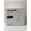 Image 2 : Ikea Tallbyn Table Light - Stainless Post and Base with White Glass Light Cover -Approx. 16in tall