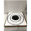 Image 2 : Two Large Light Fixtures - one on cables with rings the other has four lights inside Canvas Cover