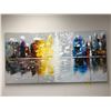 Image 1 : Abstract Painting - approx. 59 x 29 1/2in