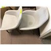 Image 2 : Two Grey Fabric Chairs - need a cleaning from an Estate Sale