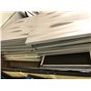 Image 2 : Large Bin of Acoustical Panels or Wall Décor - White and Silver (Bin not included)