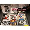 Image 2 : Metal Trunk and Collection of Musicians and Beer T-shirts - such as Iron Maiden, Harley Davidson, Ma