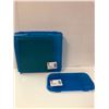 Image 2 : Two Lego Storage Containers (one big / one small with base plate)