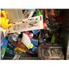 Image 2 : Tin Chest with Miscellaneous Toys - Puffer Ball, Dora, etc.