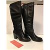 Image 1 : SOUL Black Leather Ladies Boots - Size 9W - New in box - Amazon Return