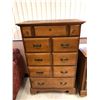 Image 2 : Vintage Maple Dresser/Tallboy and Two End Tables by Vilas - Great Condition