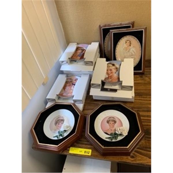 Group of 10 Collectors Plates of Princess Diana