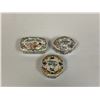 Image 1 : Group of three collectible Music Boxes from Franklin Porcelain - Songs are on the Lids from the Worl