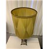 Image 2 : Metal and Crystal Vintage Table Lamp - approx. 35in tall