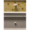 Image 2 : Painted Vintage Dresser (broken knob on bottom drawer) approx. 35in x 17 1/2in x 20in