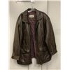 Image 2 : Two Men's Brown Leather Jackets (Tip Top Tailors and VIP Leathers Canada) - Both Large