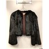 Image 2 : Two Ladies Black Fur Coats - one with fur hand muffler