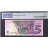 Image 2 : 2019,Zimbabwe,5 Dollars, AG6237878,PMG 67EPQ
