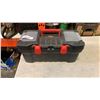 Image 1 : LACK TOOLBOX WITH TOOLS - TIMING LIGHT, SPECIALTY TOOLS, ELECTRICAL WIRE STRIPPER