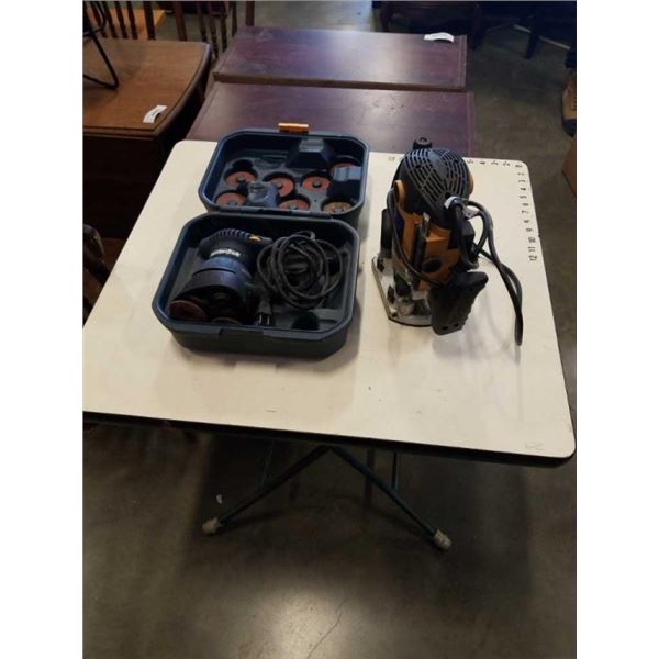 POWERFIST PLUNGE ROUTER AND MASTERCRAFT POLISHER