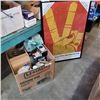 Image 1 : BOX OF ESTATE GOODS AND NEW POSTER FRAME