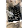 Image 2 : PLASTIC BIN OF 2" PVC PIPE AND CONNECTORS