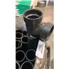 Image 3 : PLASTIC BIN OF 2" PVC PIPE AND CONNECTORS