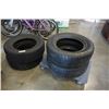 Image 1 : FOUR 16 INCH TIRES - 2 HANKOOK AND 2 TOYO  235/65R16 INCH