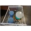 Image 2 : 2 WIRE METAL SHELVES WITH CONTENTS