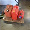 Image 2 : PLATFORM DOLLY WITH 3 JERRY CANS AND 3 BROOMS