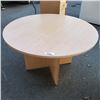 Image 1 : LARGE ROUND DINING TABLE - 4 FOOT DIAMETER, 29 INCHES TALL
