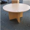 Image 2 : LARGE ROUND DINING TABLE - 4 FOOT DIAMETER, 29 INCHES TALL