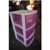 Image 2 : BLACK FOLDING CHAIR AND 3 DRAWER ORGANIZER