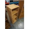 Image 8 : 3 WOOD BOOKSHELFS 5 FOOT TALL AND 3 FOOT TALL