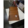Image 1 : 3 NESTING THAI TEAK SERVING TRAYS