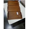 Image 3 : 3 NESTING THAI TEAK SERVING TRAYS