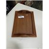 Image 4 : 3 NESTING THAI TEAK SERVING TRAYS