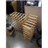 Image 1 : 2 WOODEN WINE BOTTLE RACKS