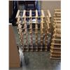Image 2 : 2 WOODEN WINE BOTTLE RACKS