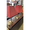 Image 8 : PAIR OF BRASS TABLE LAMPS