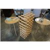 Image 8 : WOODEN WINE RACK, 2 GLASSTOP END TABLES WUITH 2 LIQUOR DISPENSERS