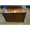 Image 1 : VINTAGE 2 DOOR CABINET WITH GALLERY