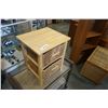 Image 2 : ROLLING 2 TIER CART AND WOVEN DRAWER ENDTABLES