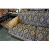 Image 2 : VINTAGE LEATHER STUDDED UPHOLSTERED SOFA