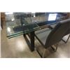 Image 5 : GLASS TOP TABLE AND 4 CHAIRS