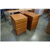 Image 1 : PAIR OF TEAK 3 DRAWER NIGHTSTANDS