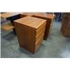 Image 2 : PAIR OF TEAK 3 DRAWER NIGHTSTANDS