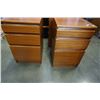 Image 4 : PAIR OF TEAK 3 DRAWER NIGHTSTANDS